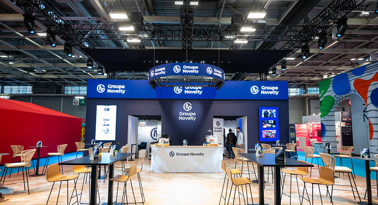 Stand du Groupe Novelty sur Heavent Paris 2024 Alternative text - Stand du Groupe Novelty sur Heavent Paris 2024