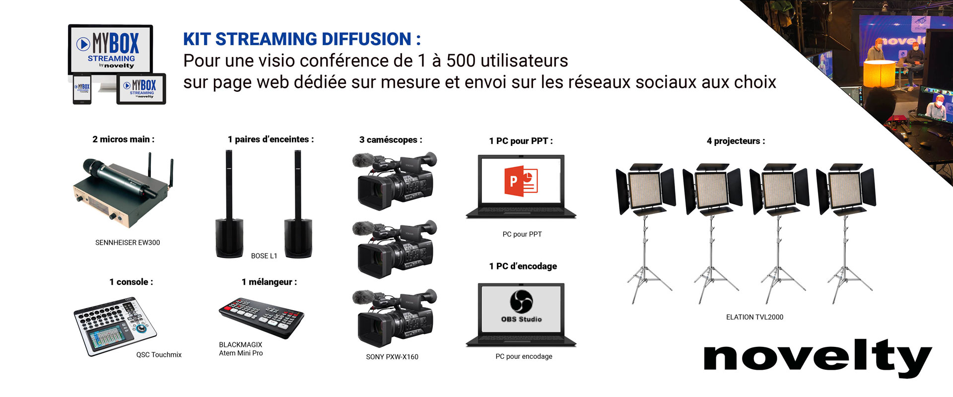 Kit Streaming Diffusion 1-500 Alternative text - Kit Streaming Diffusion 1-500