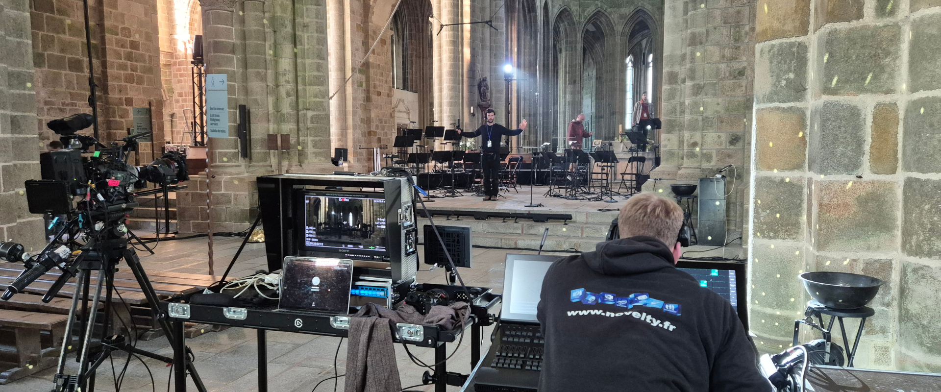 Alternative text - Tournage concert « VESPRO »